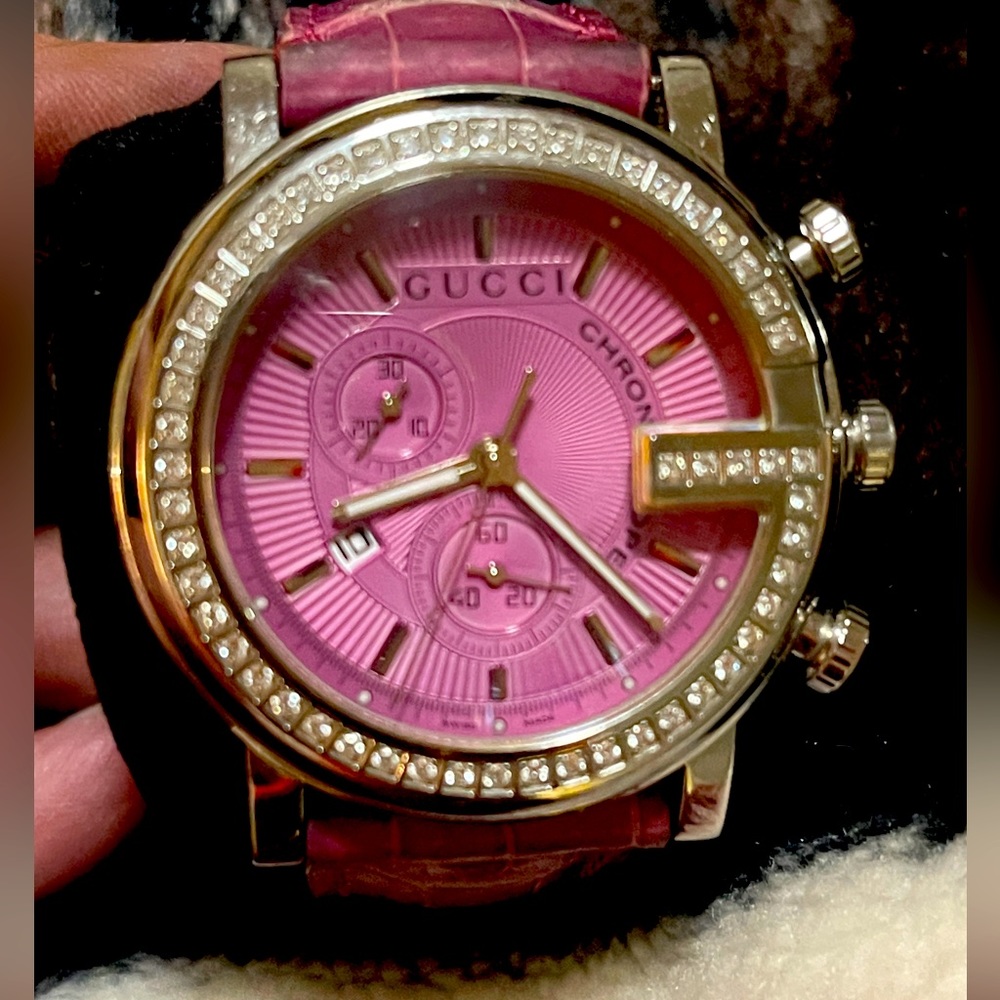 Pink Diamond Gucci watch